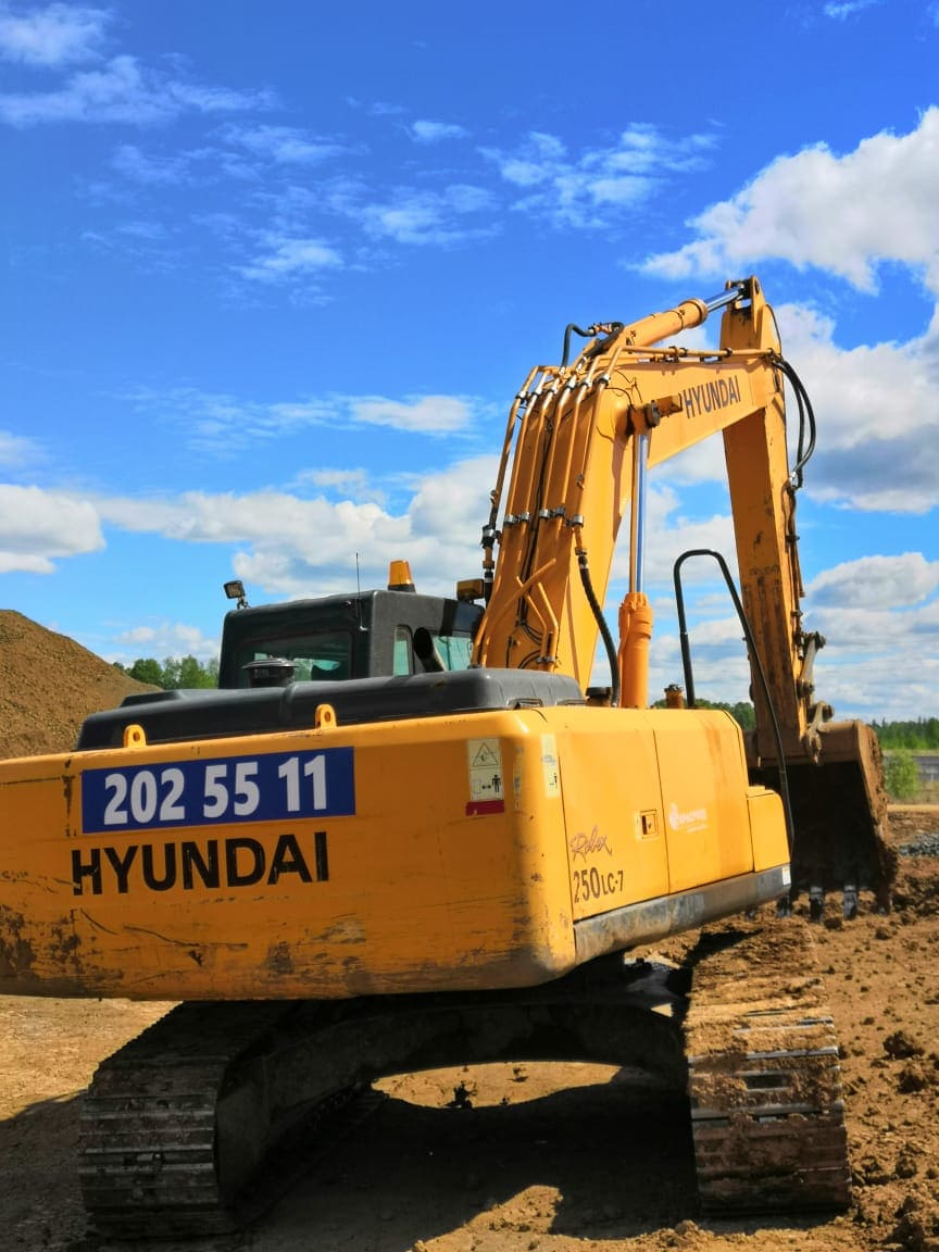 Гусеничный экскаватор Hyundai R250LC-7